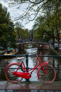 Hollandrad and canal, Amsterdam, Holland, Netherlands Hollandrad and canal, Amsterdam, Holland, Netherlands